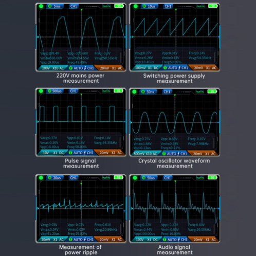Oscilloscope numérique portatif FNIRSI 3 en 1, multimètre double canal, spécification : configuration élevée SF75021248-011